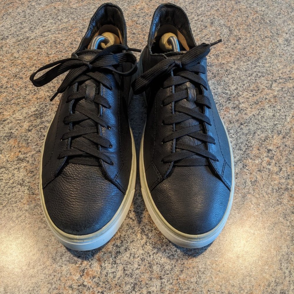 ECCO Men's Street Tray Sneaker 45 (Black) Leather